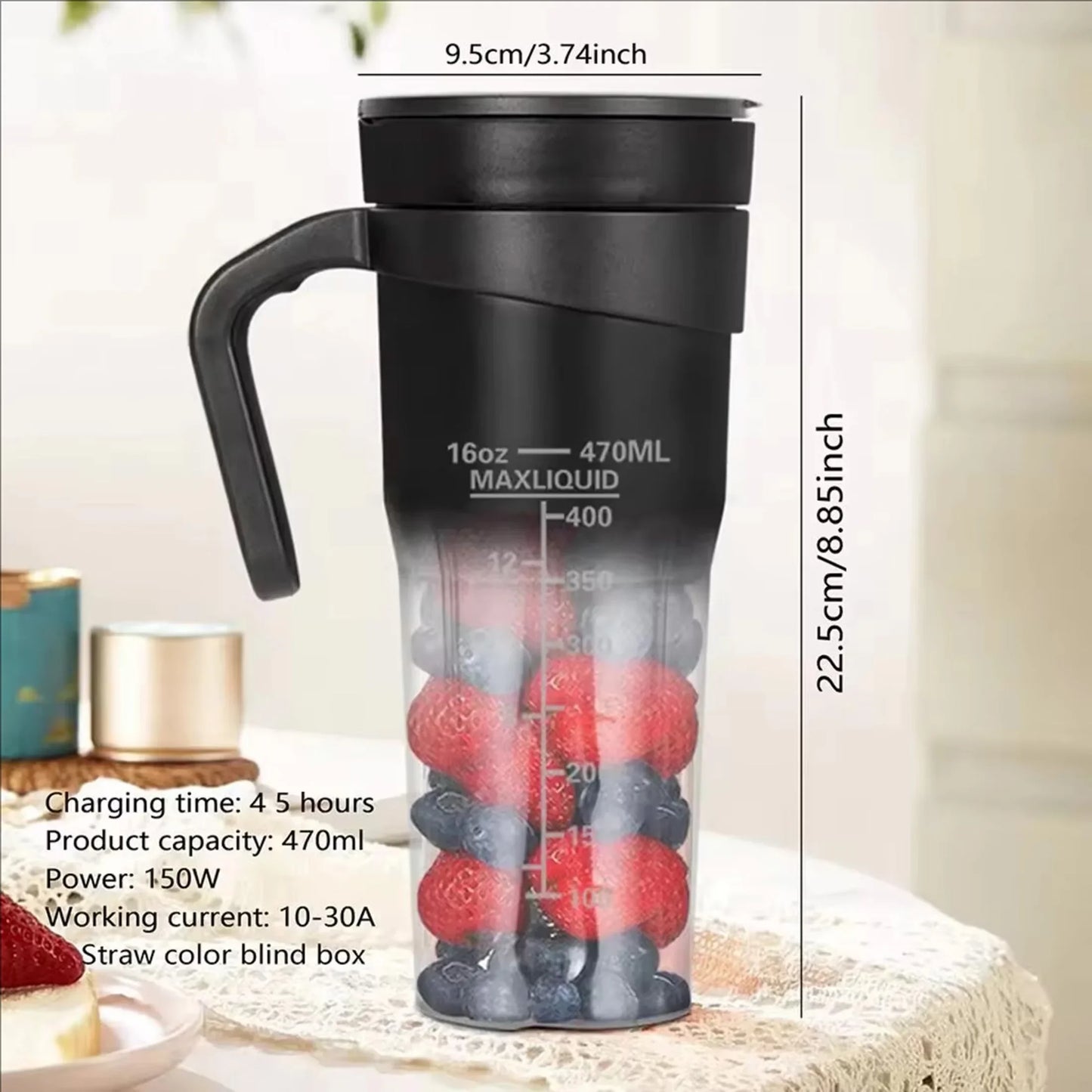 1PC new juicer Portable USB multifunctional juicer cup with straw can crush ice fresh juicer