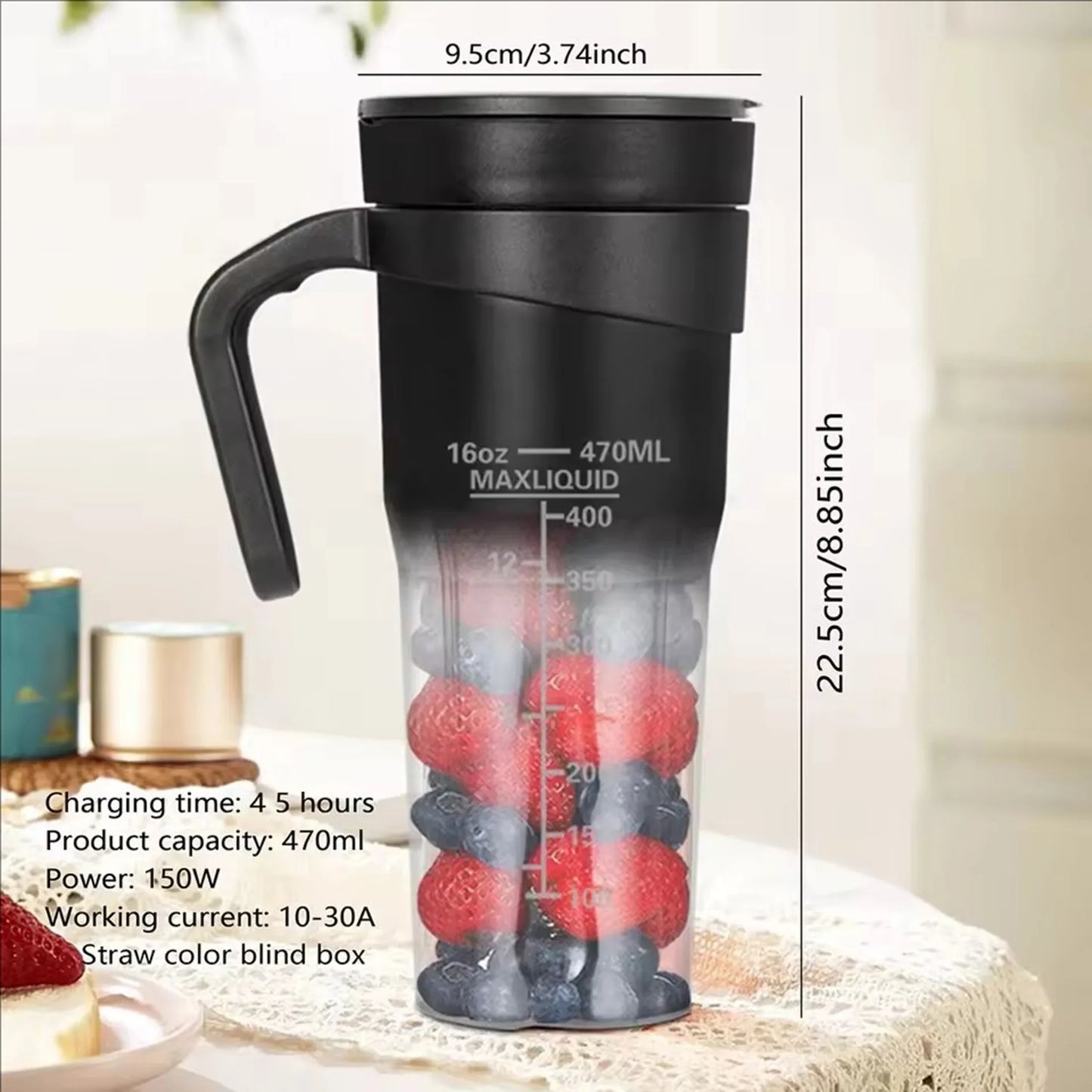 1PC new juicer Portable USB multifunctional juicer cup with straw can crush ice fresh juicer