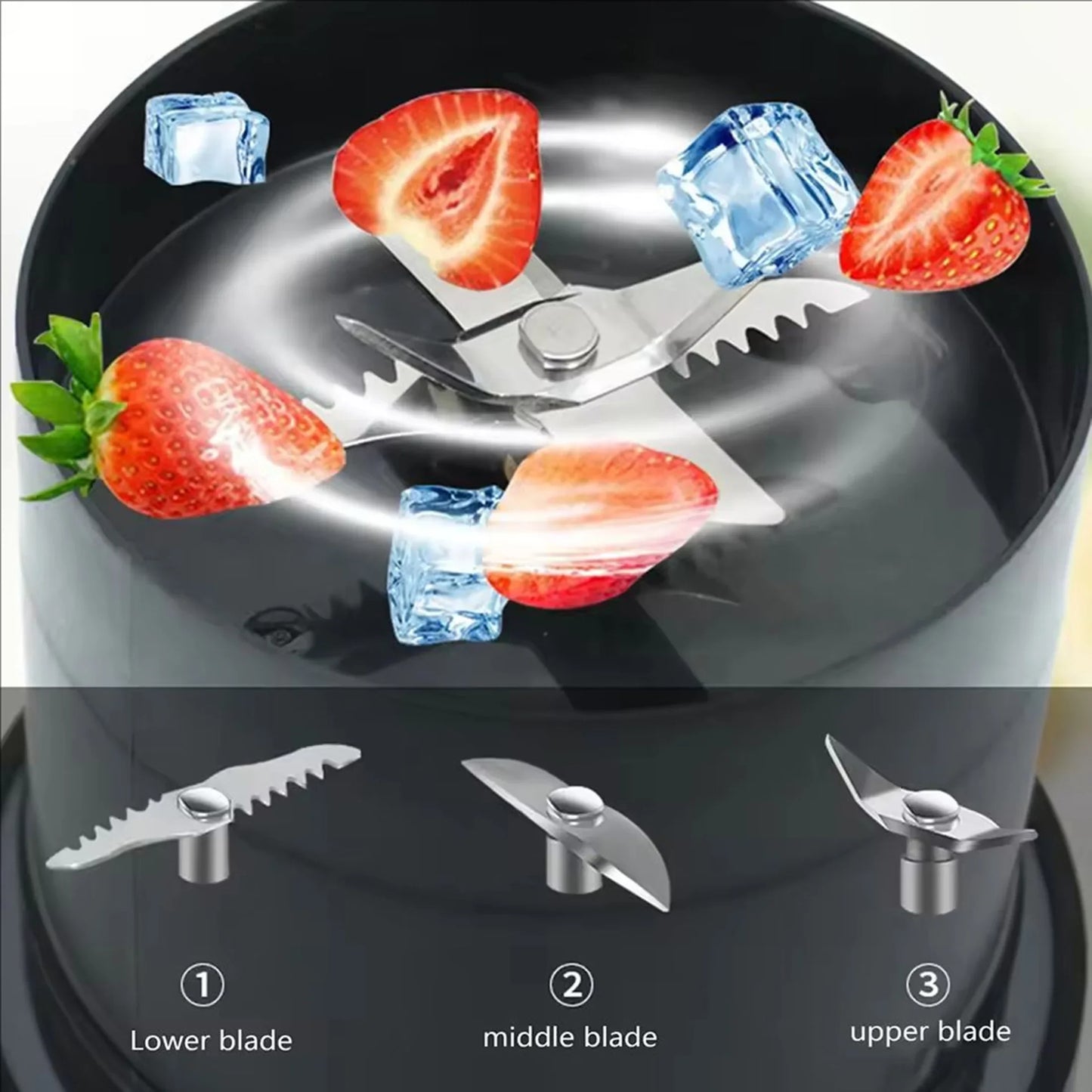 1PC new juicer Portable USB multifunctional juicer cup with straw can crush ice fresh juicer