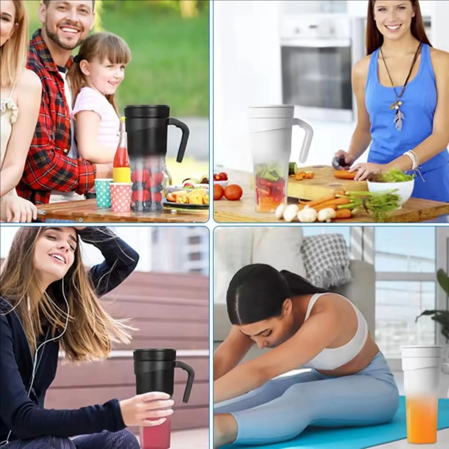 1PC new juicer Portable USB multifunctional juicer cup with straw can crush ice fresh juicer